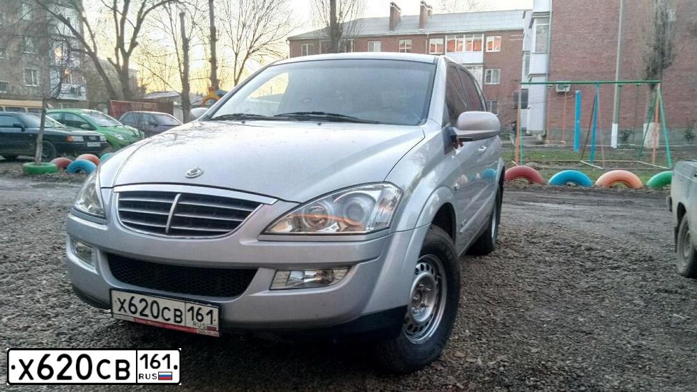 Фото автомобиля SSANGYONG KYRON, 2014 — госномер Х620СВ161. Цвет: СЕРЕБРИСТЫЙ