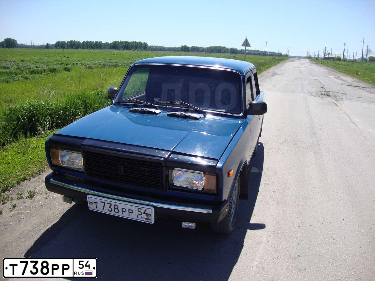 Фото автомобиля LADA 2107, 2009 — госномер Т738РР54. Цвет: СИНЕ - ЗЕЛЕНЫЙ