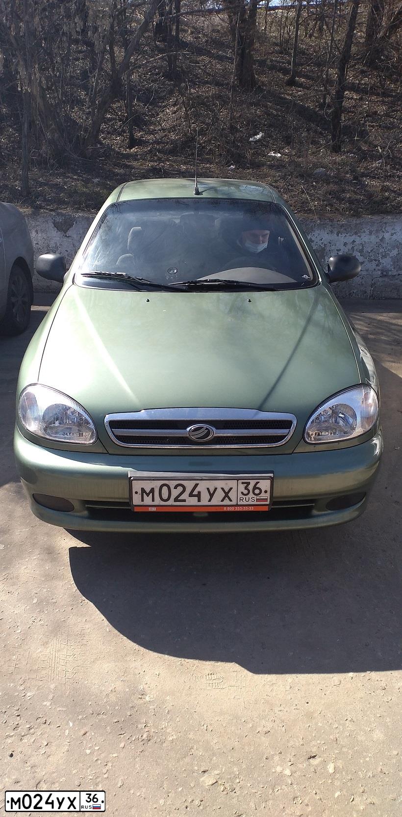 Фото автомобиля ZAZ CHANCE, 2010 — госномер М024УХ36. Цвет: БАМБУКОВЫЙ