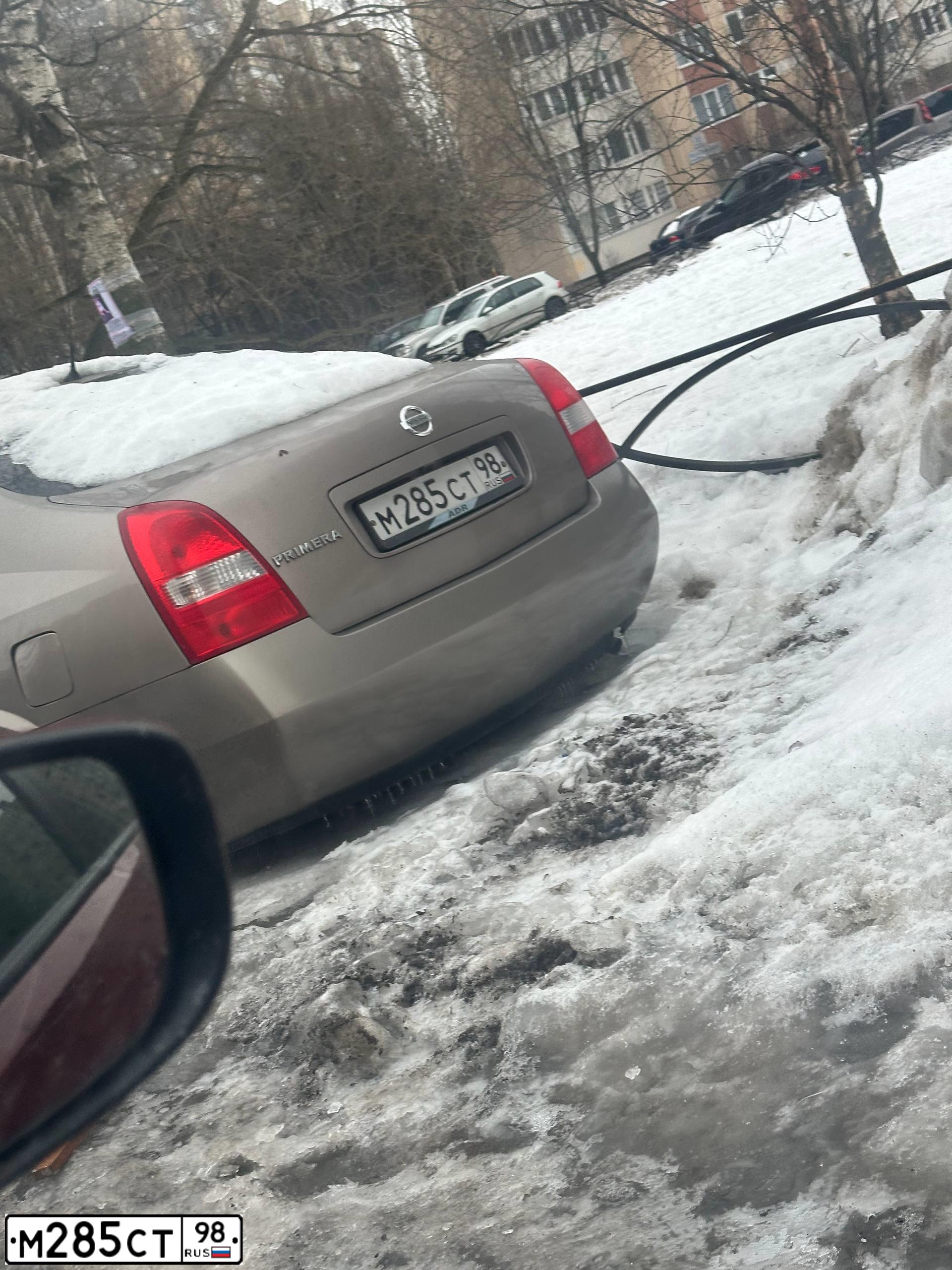 Фото автомобиля NISSAN PRIMERA, 2006 — госномер М285СТ98. Цвет: СВЕТЛО-КОРИЧНЕВЫЙ