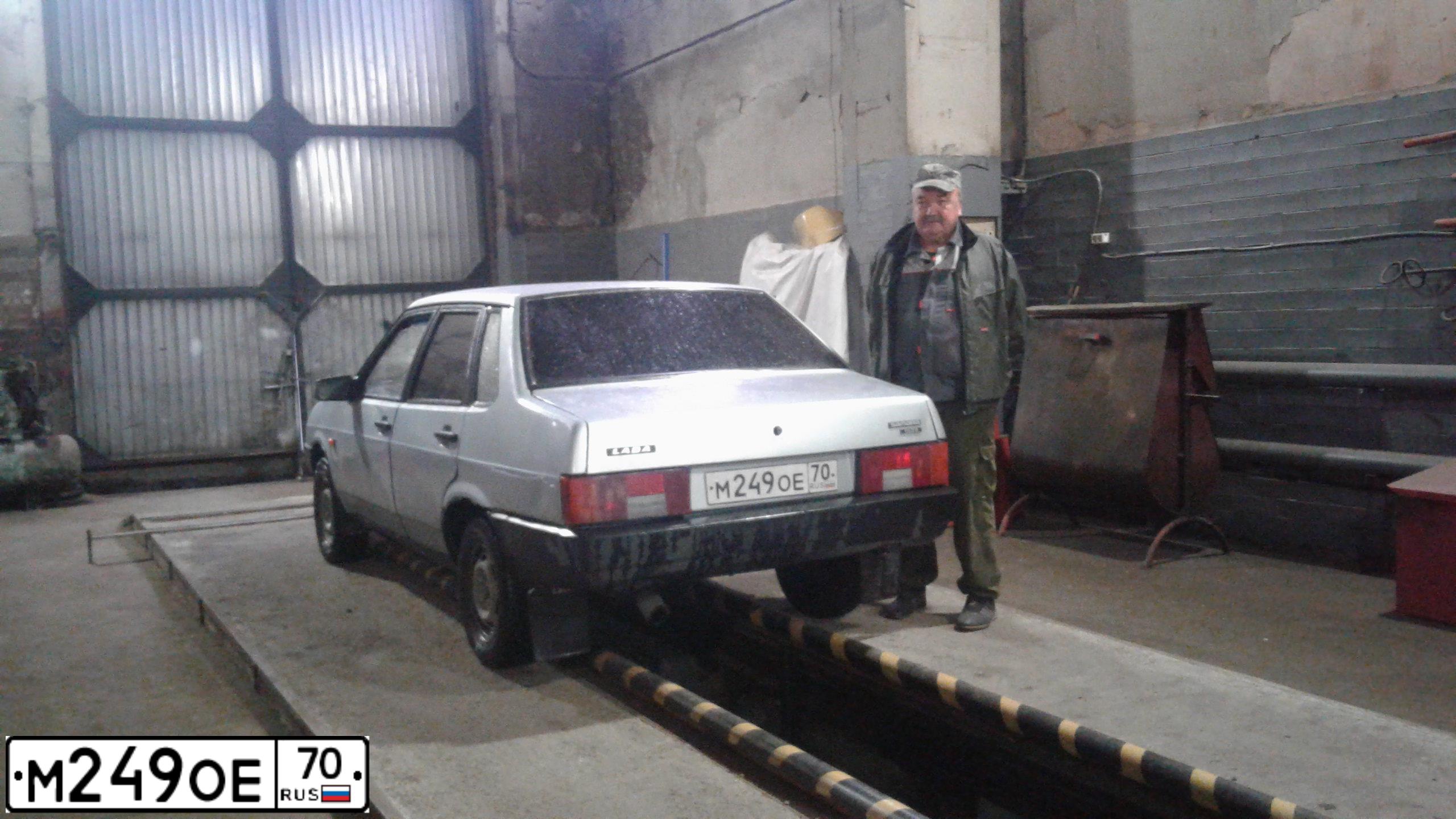 Фото автомобиля LADA 2109 SAMARA, 2002 — госномер М249ОЕ70. Цвет: СЕРО-ГОЛУБОЙ