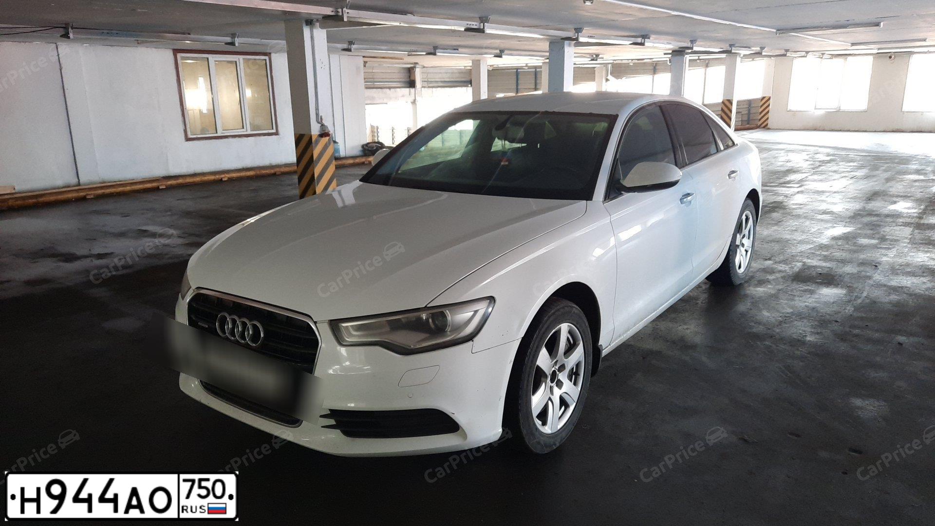 Фото автомобиля AUDI A6, 2011 — госномер М628ММ50. Цвет: Белый