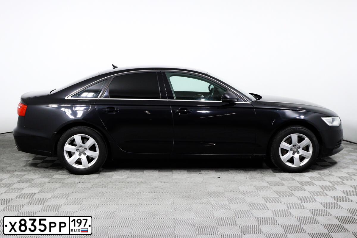Фото автомобиля АУДИ А6, 2011 — госномер О655ОХ71. Цвет: ЧЕРНЫЙ