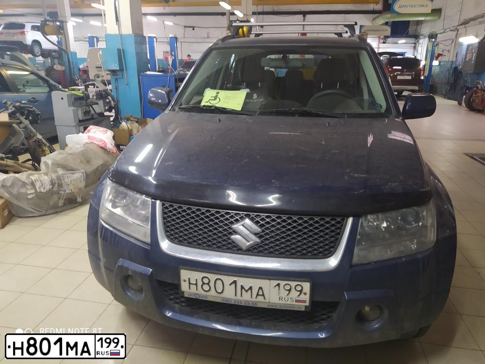 Фото автомобиля SUZUKI /GRAND/ VITARA, 2008 — госномер Н801МА199. Цвет: синий