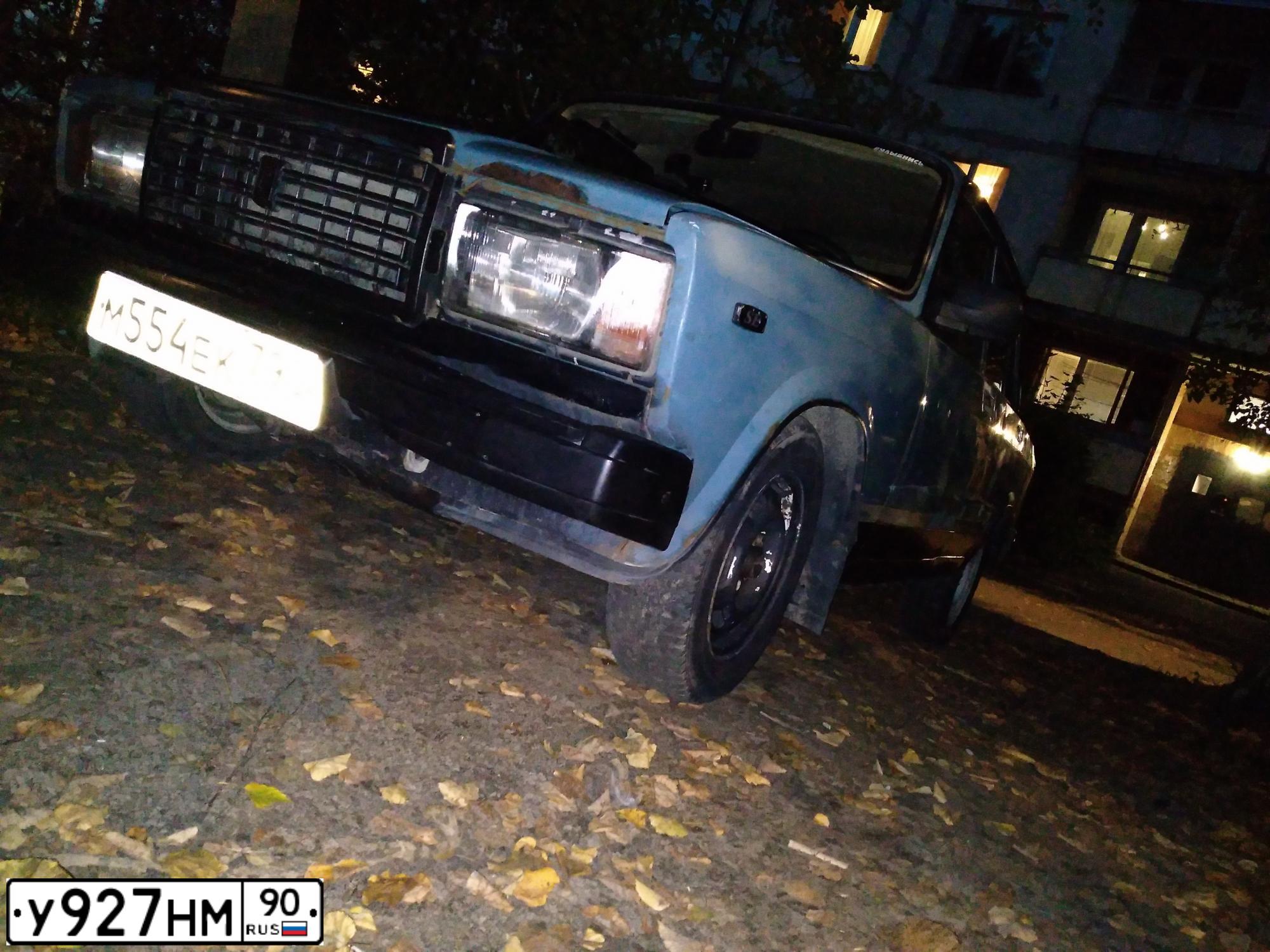 Фото автомобиля LADA 2107 LADA, 2003 — госномер М554ЕК790. Цвет: СЕРО-СИНИЙ