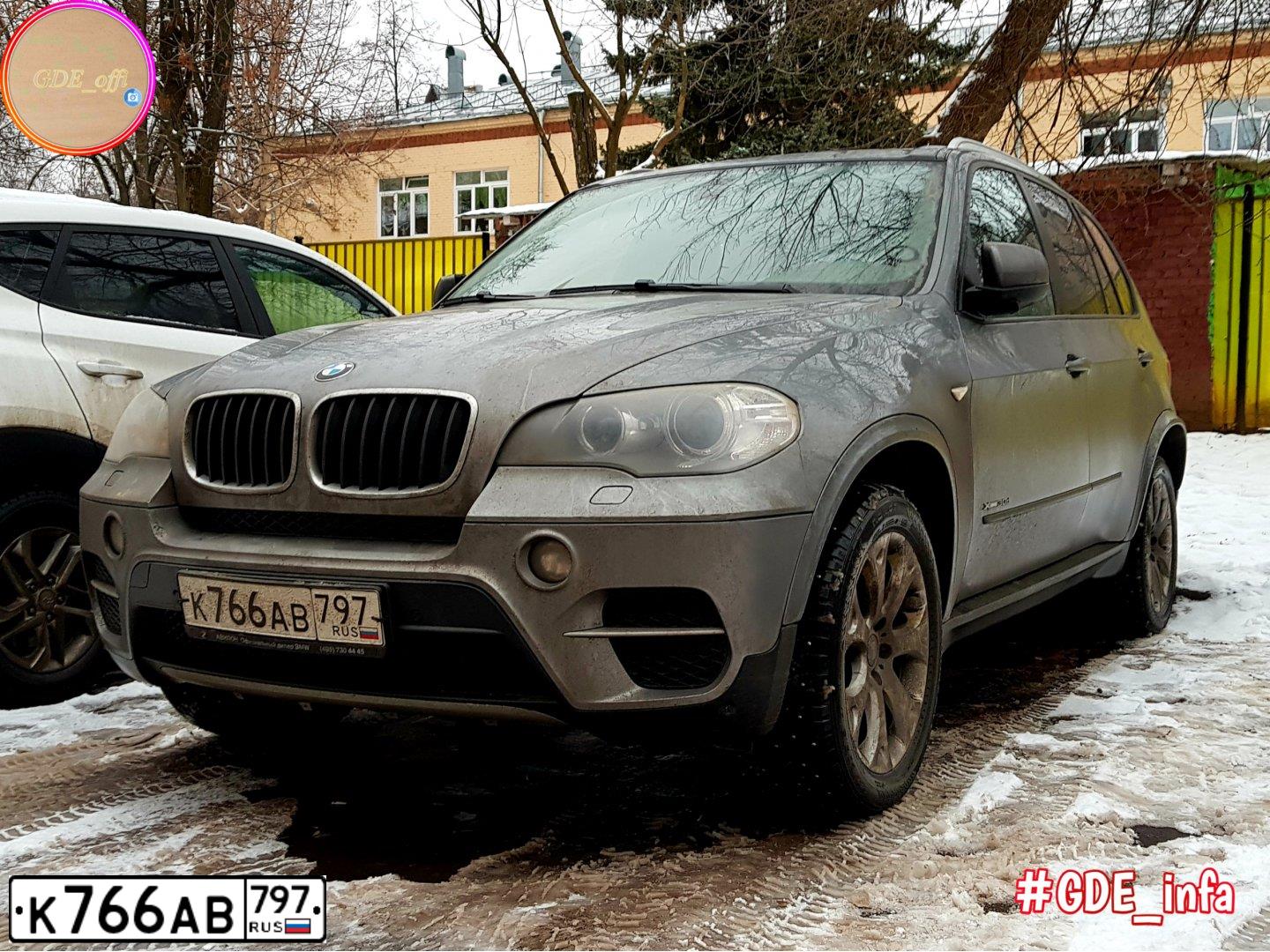 Фото автомобиля BMW X5, 2012 — госномер А305СК62. Цвет: СЕРЫЙ