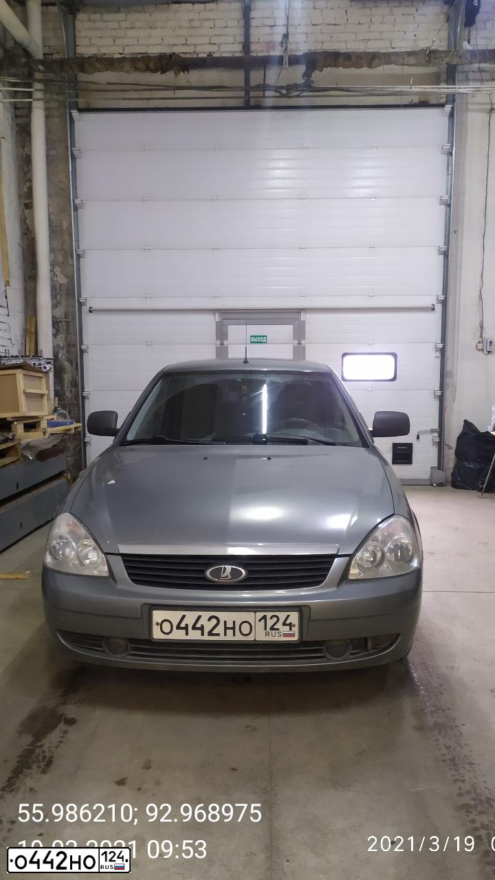 Фото автомобиля LADA 2170 PRIORA, 2011 — госномер У262ТТ24. Цвет: Серый