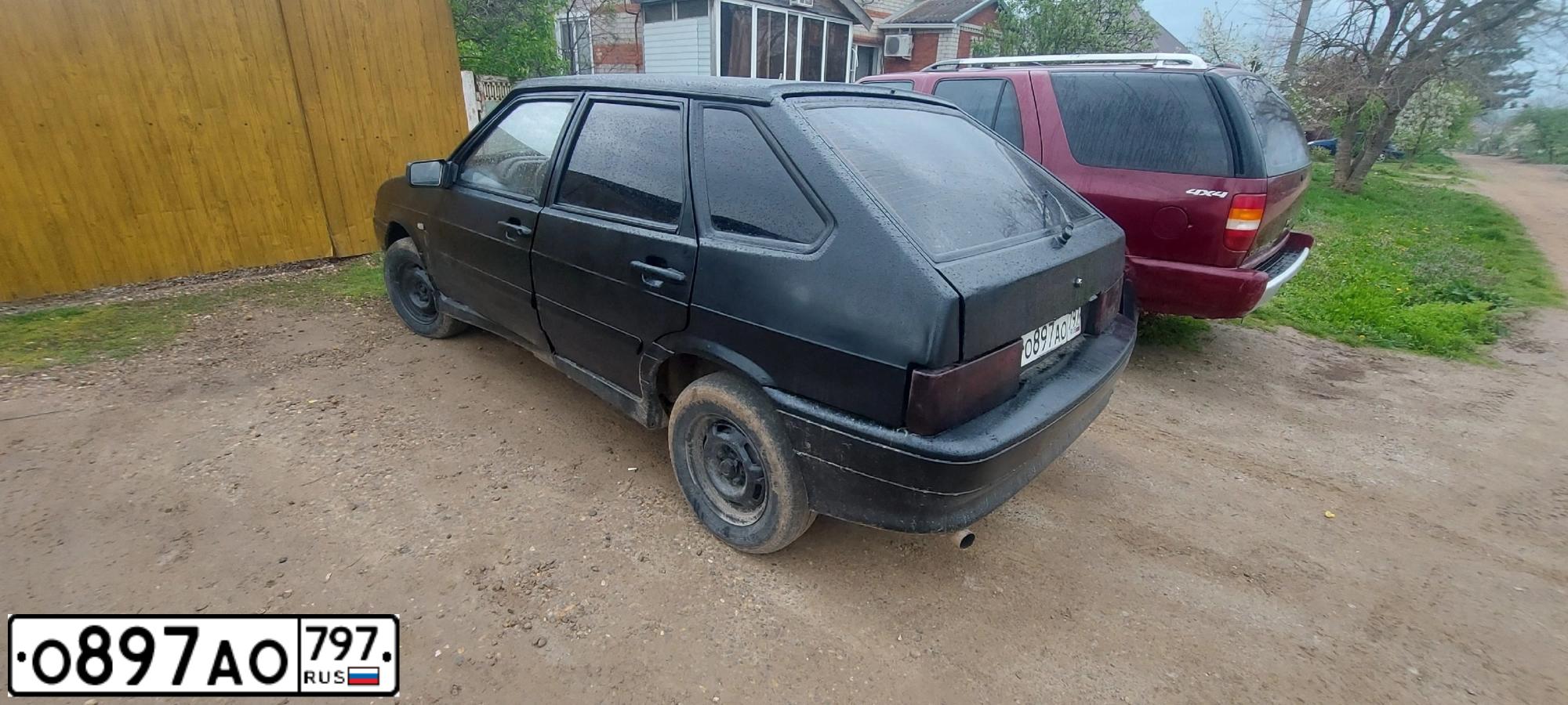 Фото автомобиля LADA 2114 SAMARA, 2009 — госномер О897АО797. Цвет: Сине-Черный