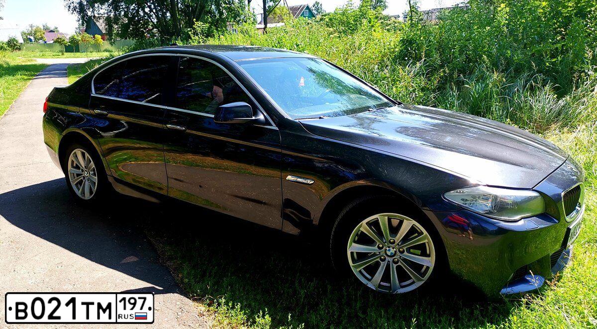 Фото автомобиля BMW SERIE 5, 2012 — госномер К328ОА797. Цвет: ТЕМНО-СЕРЫЙ