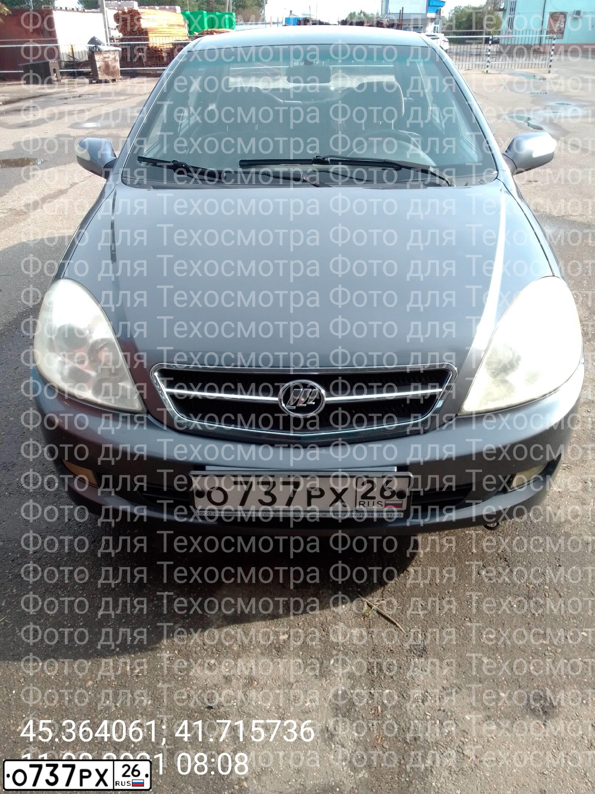 Фото автомобиля LIFAN BREEZ, 2008 — госномер О737РХ26. Цвет: СТАЛЬНОЙ(СЕРЫЙ)