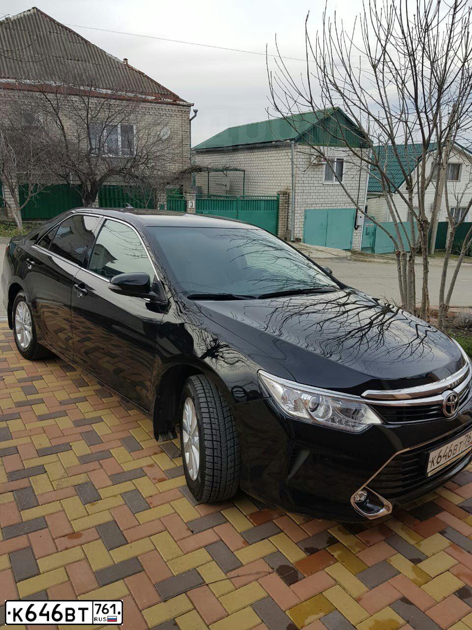 Фото автомобиля TOYOTA CAMRY, 2017 — госномер М656ВЕ193. Цвет: ЧЕРНЫЙ МЕТАЛЛИК