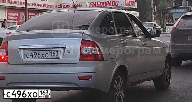 Фото автомобиля LADA 2172 PRIORA, 2010 — госномер М576ТУ163. Цвет: Светло-Серебристый металлик