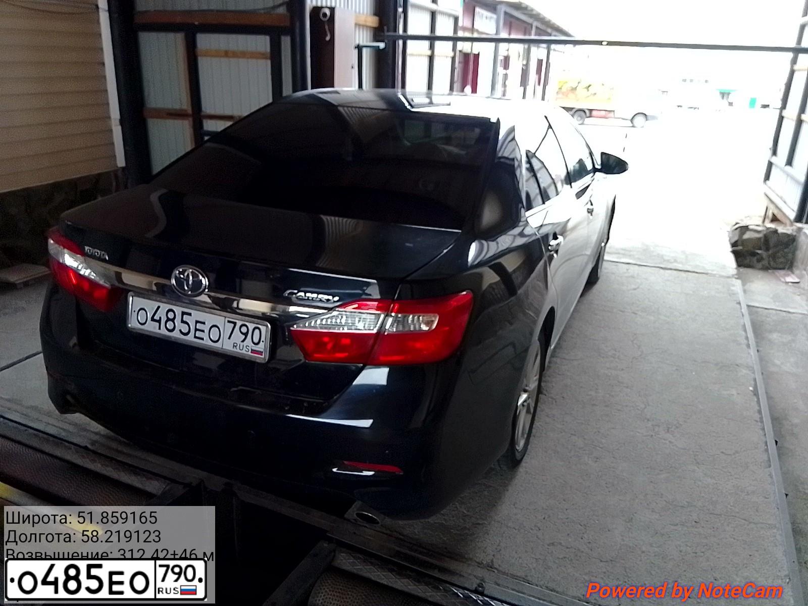 Фото автомобиля TOYOTA CAMRY, 2014 — госномер Т797ЕТ777. Цвет: ЧЕРНЫЙ