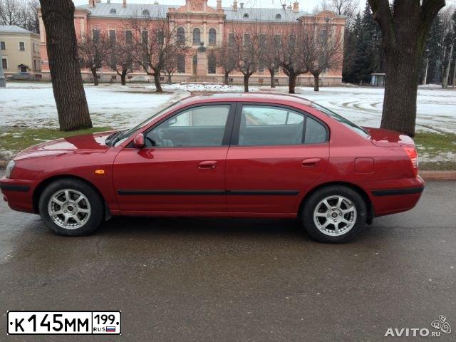 Фото автомобиля HYUNDAI ELANTRA, 2005 — госномер Т801СУ161. Цвет: ВИШНЕВЫЙ