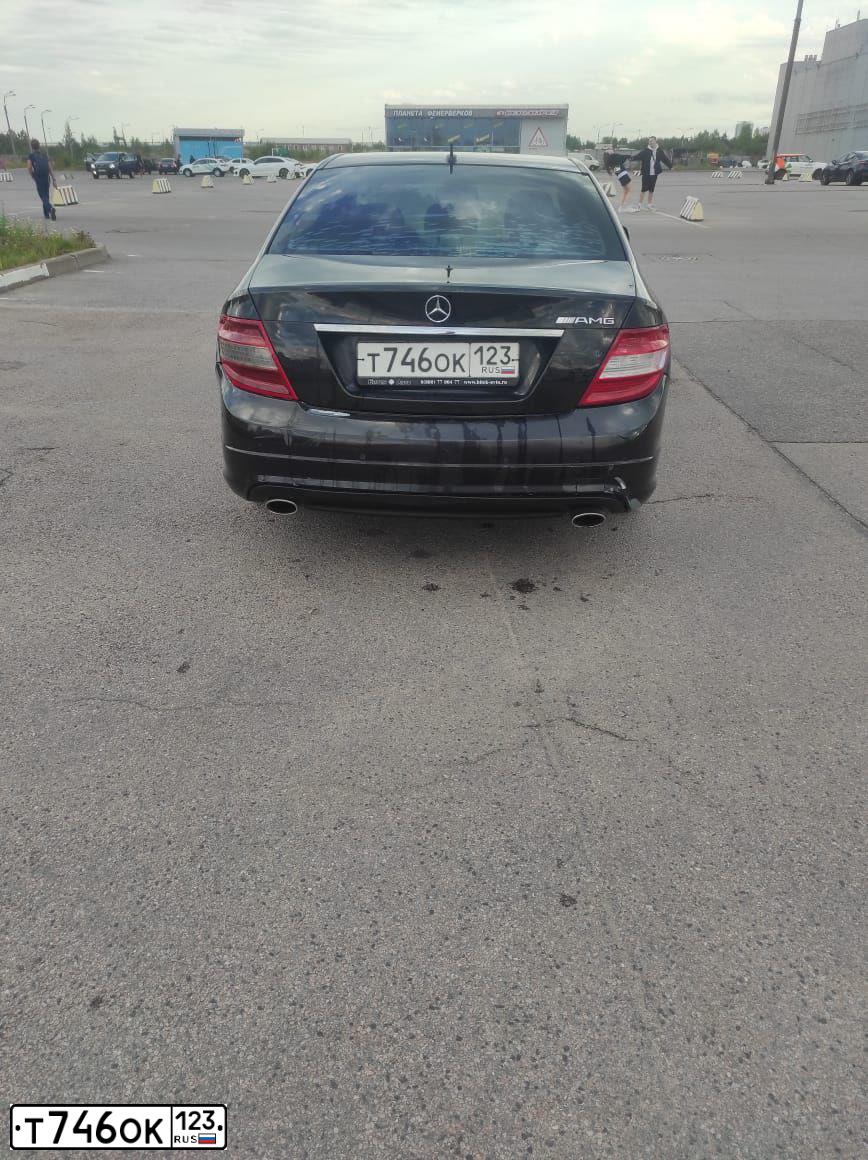 Фото автомобиля MERCEDES C-KLASSE, 2007 — госномер О092ОО93. Цвет: Черный