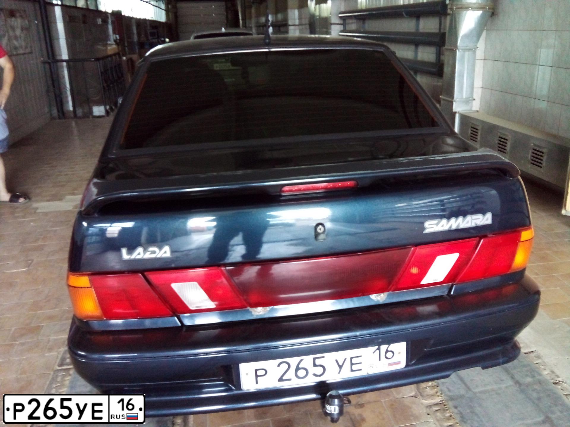 Фото автомобиля LADA 2115 SAMARA, 2009 — госномер Р265УЕ16. Цвет: ЧЕРНЫЙ И ОТТЕНКИ