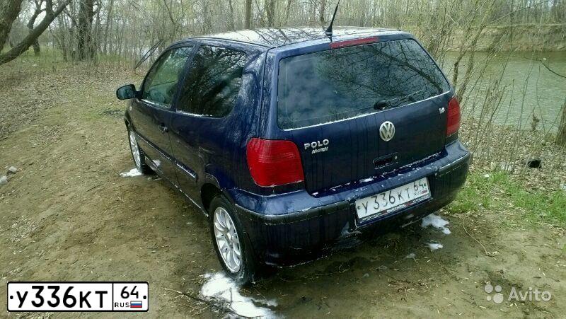 Фото автомобиля VOLKSWAGEN POLO, 2001 — госномер С901НР198. Цвет: синий
