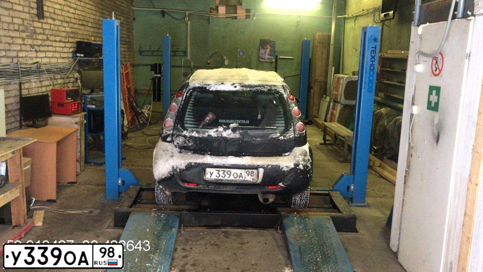 Фото автомобиля SMART FORFOUR, 2004 — госномер У339ОА98. Цвет: ЧЕРНЫЙ