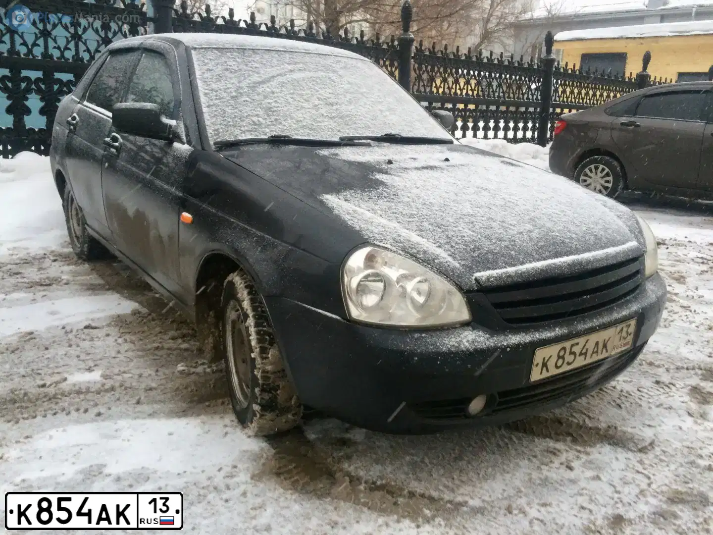 Фото автомобиля LADA 2172 PRIORA, 2008 — госномер К854АК13. Цвет: ГРАФИТОВЫЙ МЕТАЛЛИК