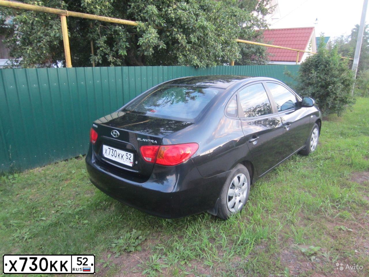Фото автомобиля HYUNDAI ELANTRA, 2008 — госномер Р292СТ62. Цвет: ЧЕРНЫЙ