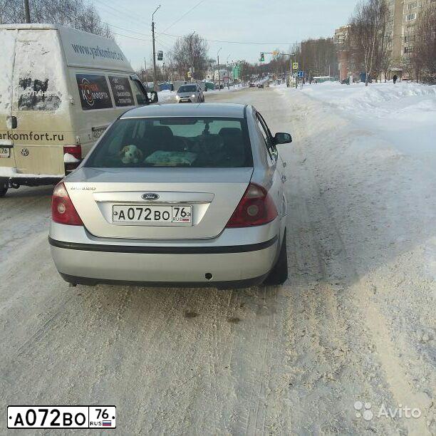 Фото автомобиля FORD MONDEO, 2004 — госномер А072ВО76. Цвет: Серый