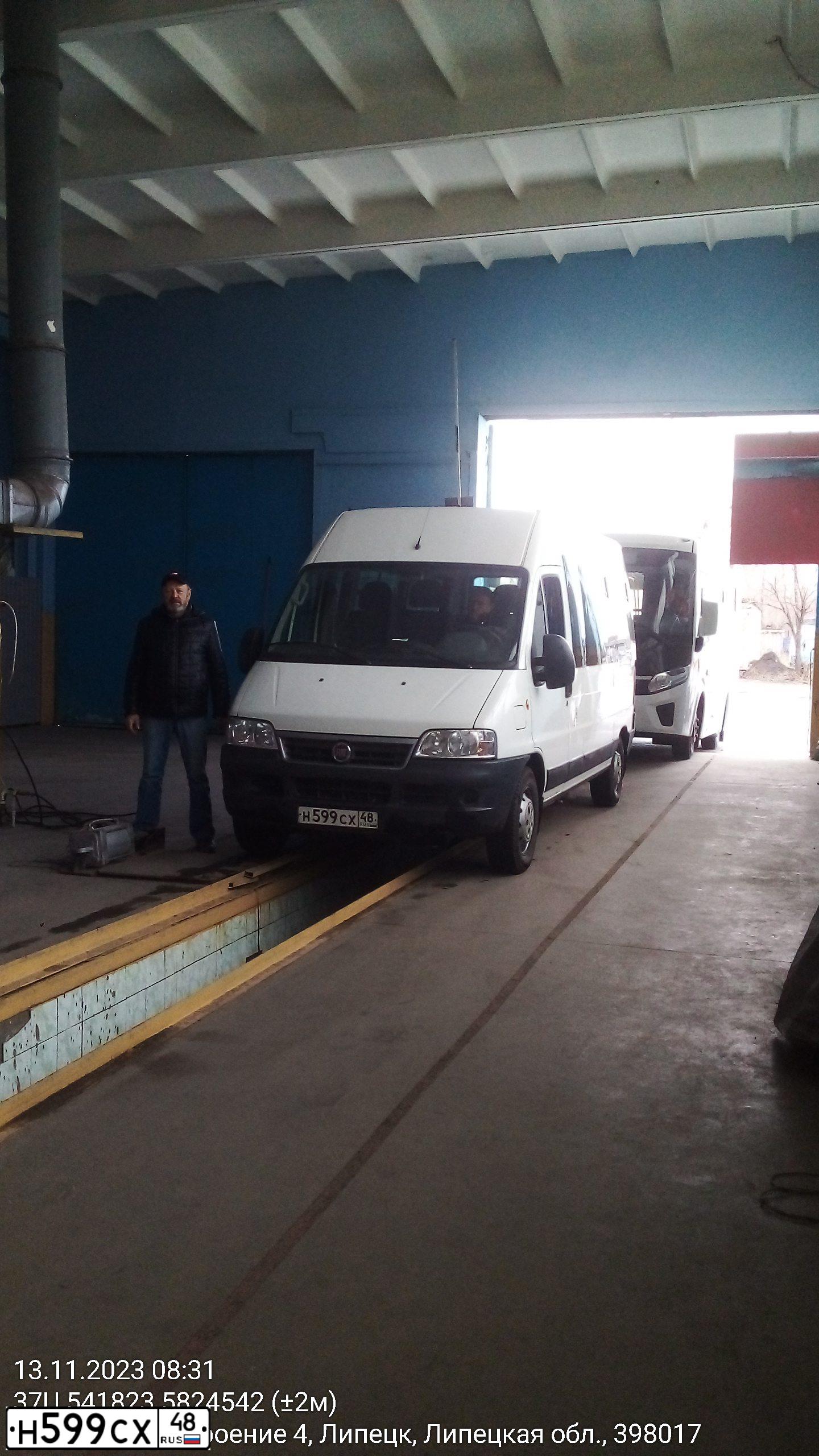 Фото автомобиля FIAT DUCATO, 2010 — госномер Н599СХ48. Цвет: БЕЛЫЙ