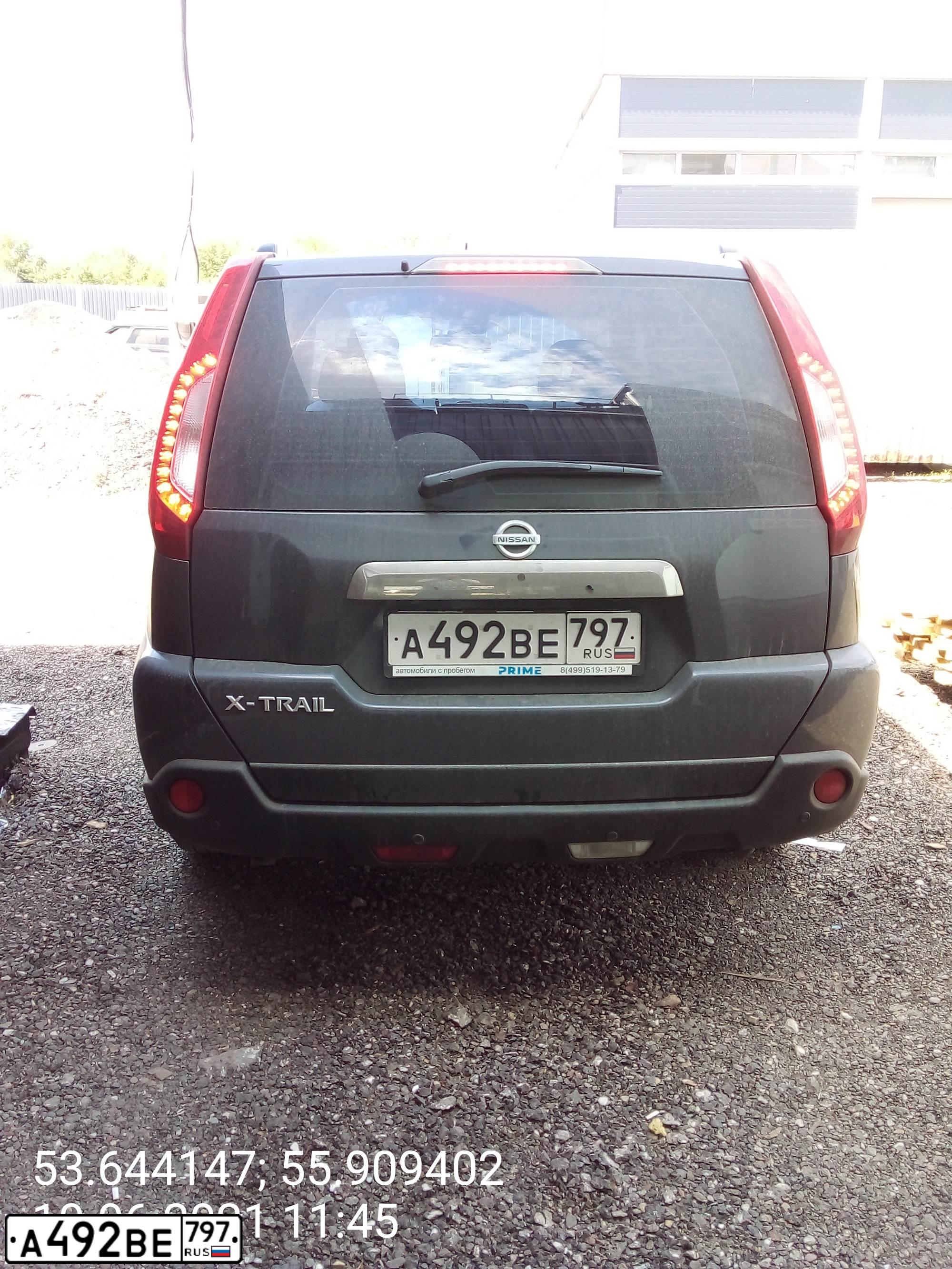 Фото автомобиля NISSAN X-TRAIL, 2014 — госномер В298ВХ702. Цвет: СЕРО-СИРЕНЕВЫЙ