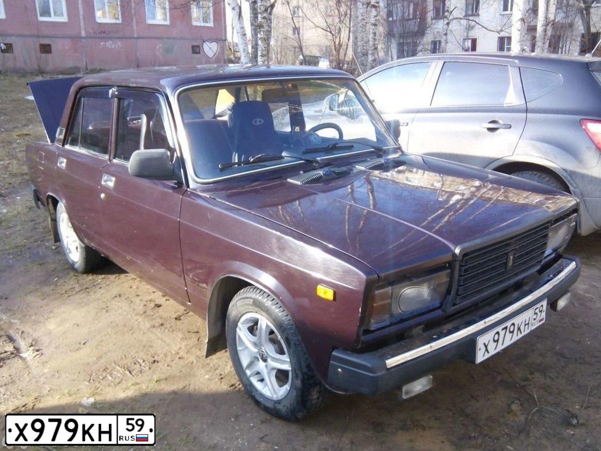 Фото автомобиля ЛАДА 210740 ЛАДА 2107, 2008 — госномер Р386ХВ159. Цвет: ТЕМНО-КОРИЧНЕВЫЙ