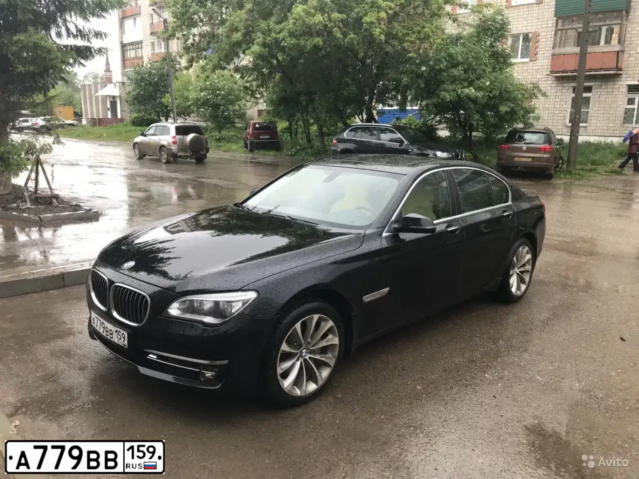 Фото автомобиля BMW SERIE 7, 2014 — госномер М447ВР159. Цвет: ЧЕРНЫЙ