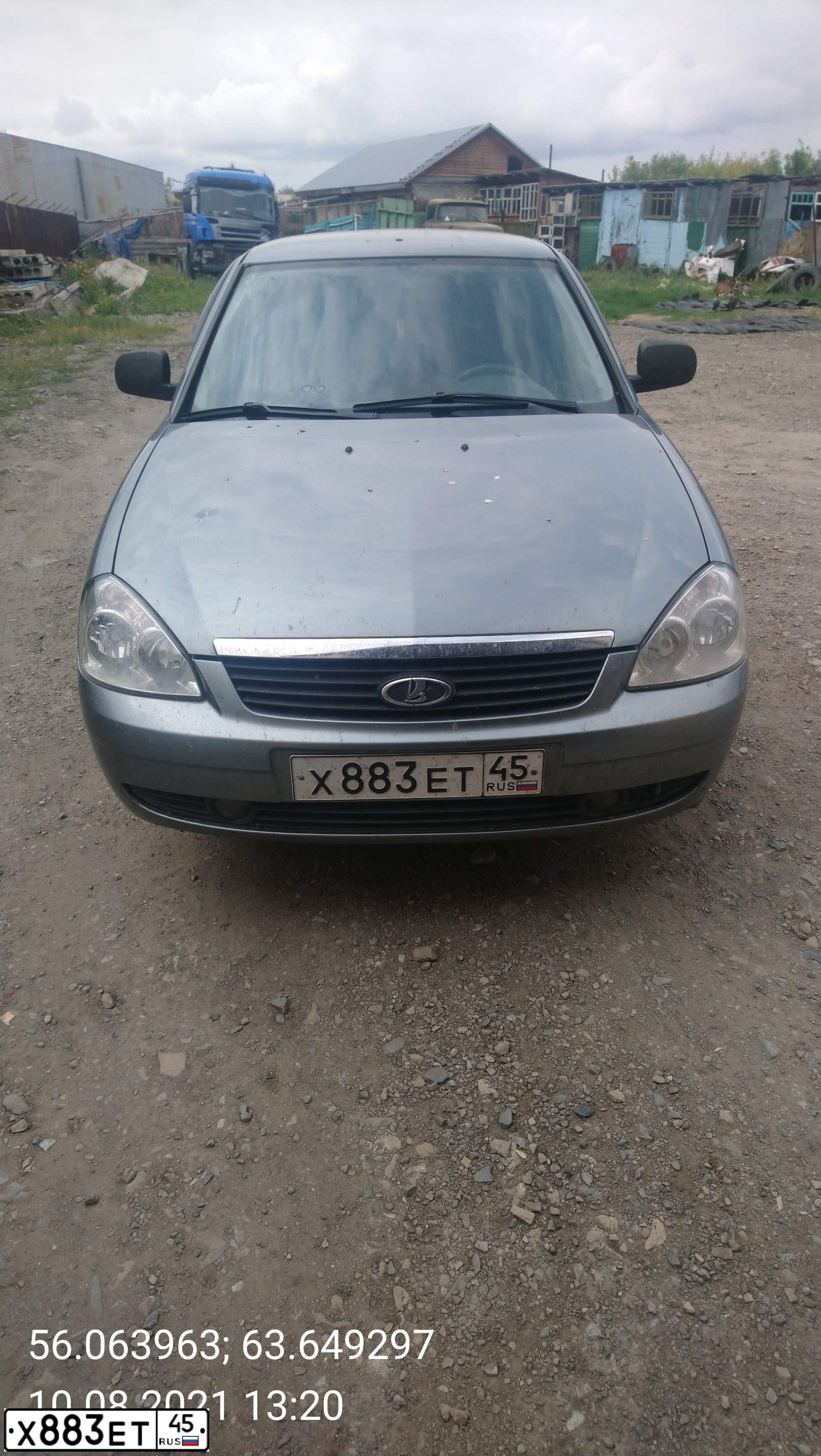 Фото автомобиля LADA 2172 PRIORA, 2011 — госномер Х883ЕТ45. Цвет: СРЕДНИЙ СЕРО-ЗЕЛЕНЫЙ МЕТ.