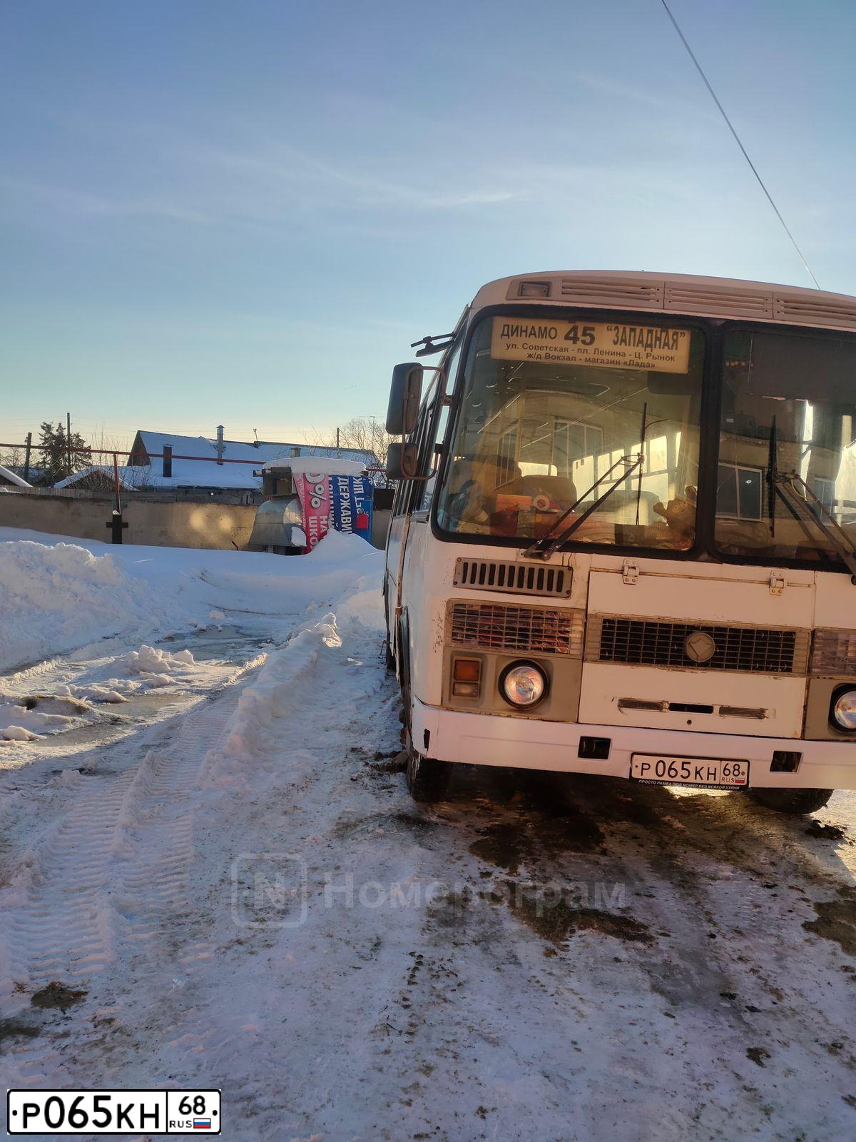 Фото автомобиля PAZ 4234, 2010 — госномер Р065КН68. Цвет: Белый