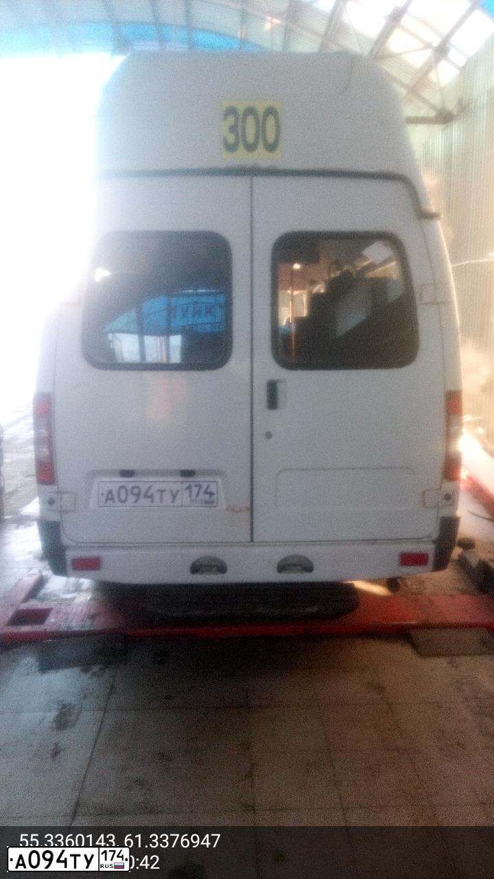 Фото автомобиля GAZ Z 3221 GAZEL, 2012 — госномер А094ТУ174. Цвет: БЕЛЫЙ