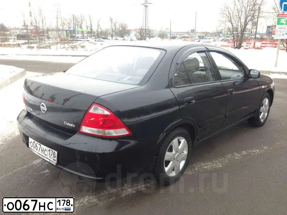 Фото автомобиля NISSAN ALMERA, 2008 — госномер Р813ТО46. Цвет: ЧЕРНЫЙ