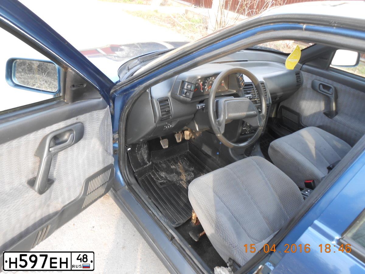 Фото автомобиля LADA 2110, 2004 — госномер М597ЕН48. Цвет: сине-зеленый