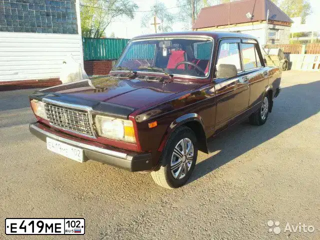 Фото автомобиля LADA 2107, 2008 — госномер Т165НТ18. Цвет: ТЕМНО-ВИШНЕВЫЙ