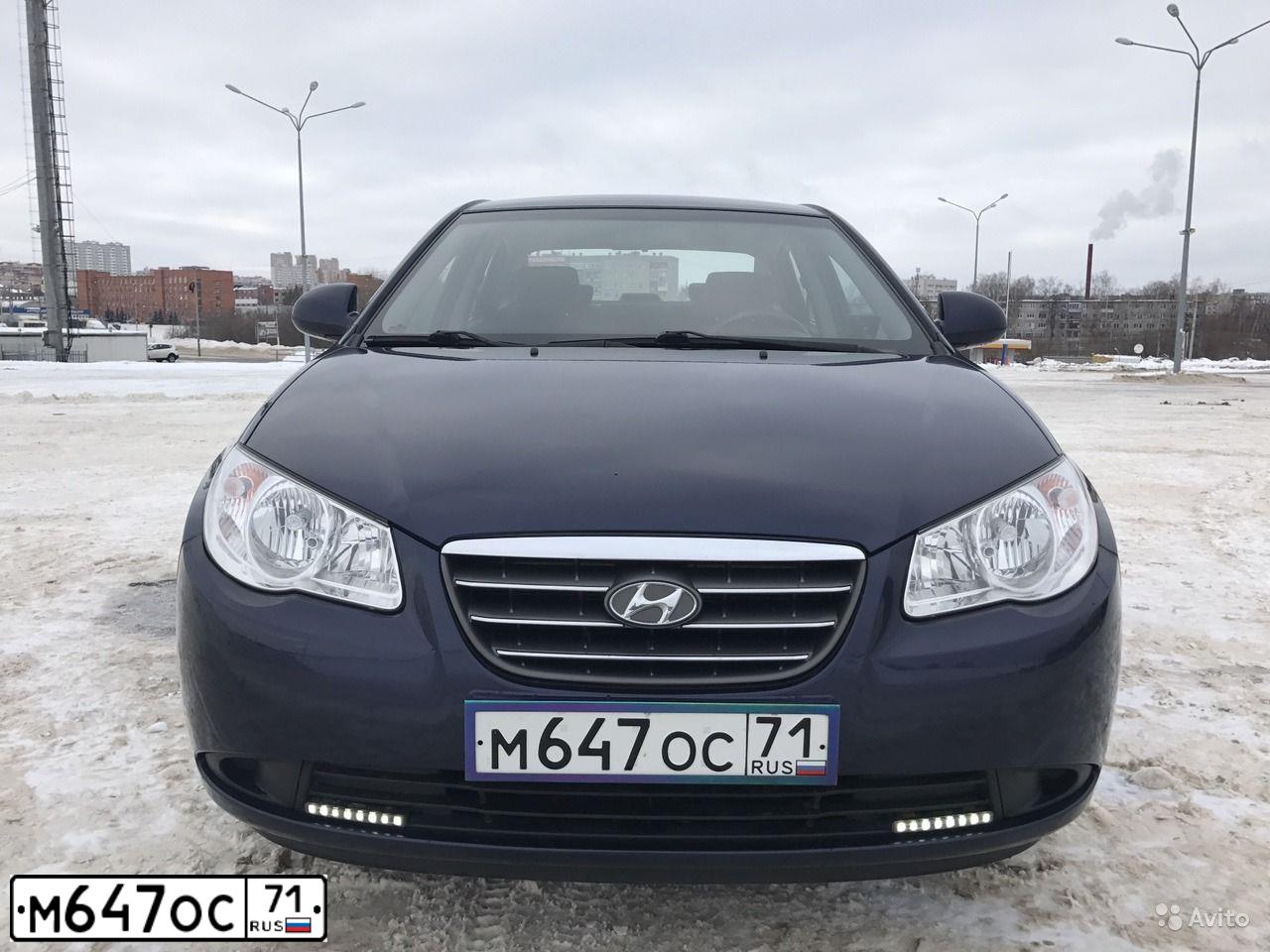 Фото автомобиля HYUNDAI ELANTRA, 2008 — госномер С170ТВ40. Цвет: синий