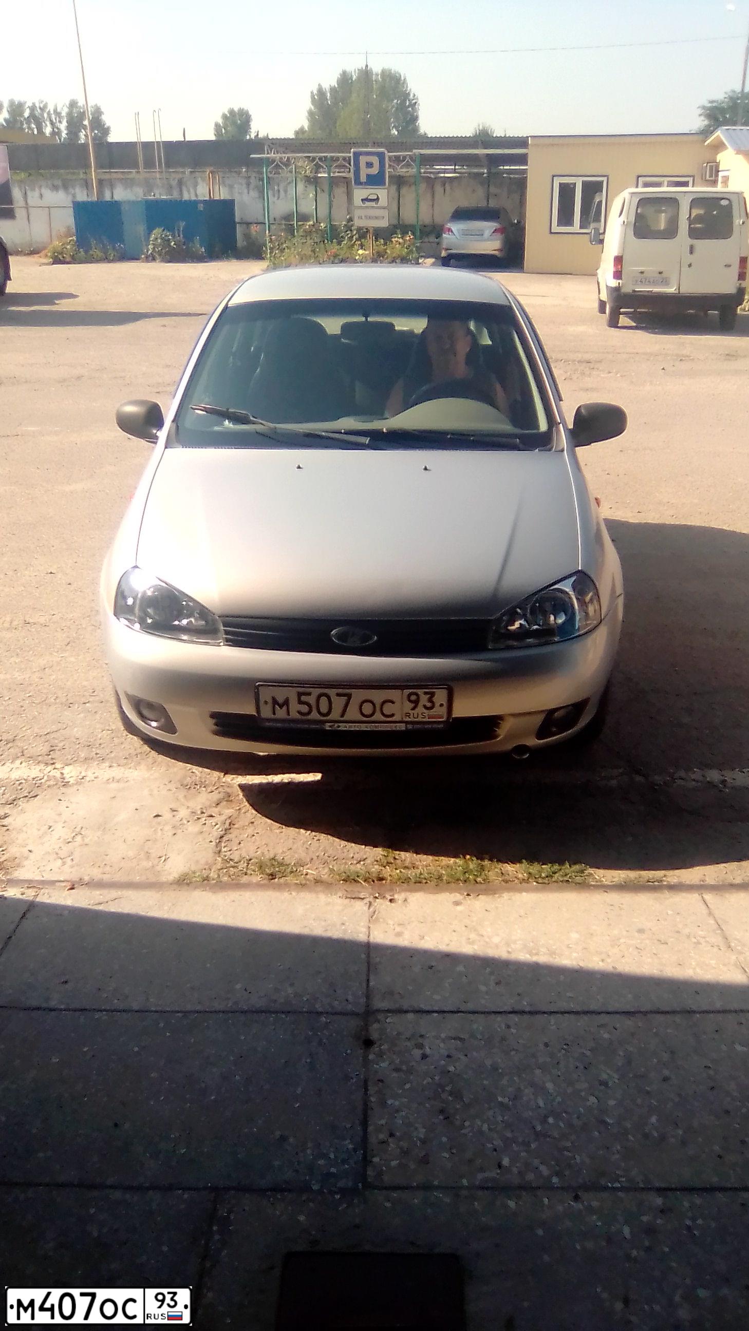 Фото автомобиля LADA 1119 KALINA, 2008 — госномер М507ОС93. Цвет: СЕРЕБРИСТЫЙ