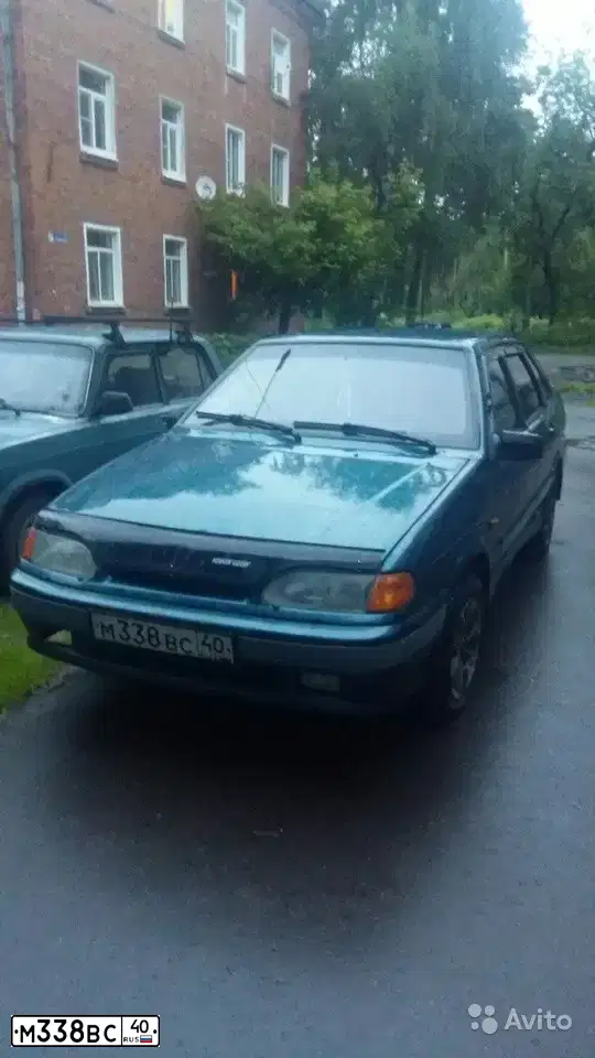 Фото автомобиля LADA 2115 SAMARA, 2004 — госномер М338ВС40. Цвет: сине-зеленый