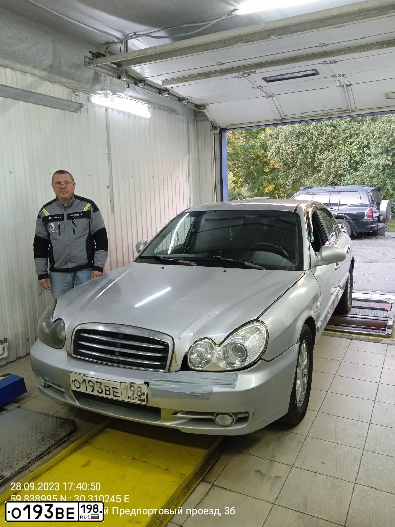 Фото автомобиля TAGAZ SONATA, 2004 — госномер Р635СА34. Цвет: Серебристый