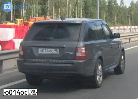 Фото автомобиля TOYOTA HIGHLANDER, 2011 — госномер О014ОС98. Цвет: ЧЕРНЫЙ