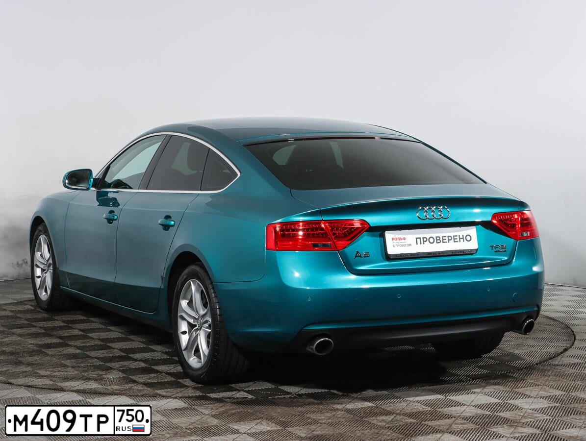 Фото автомобиля AUDI A5, 2012 — госномер М179АЕ198. Цвет: ЗЕЛЕНЫЙ