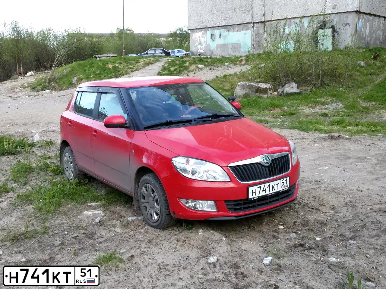 Фото автомобиля SKODA FABIA, 2011 — госномер Е738МР761