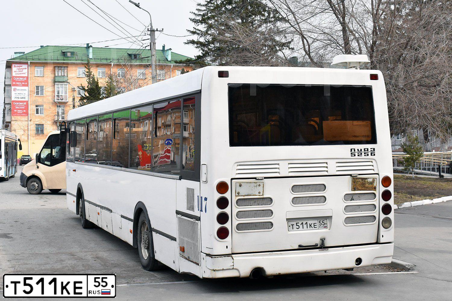 Фото автомобиля LIAZ 5256, 2014 — госномер Т511КЕ55. Цвет: Белый