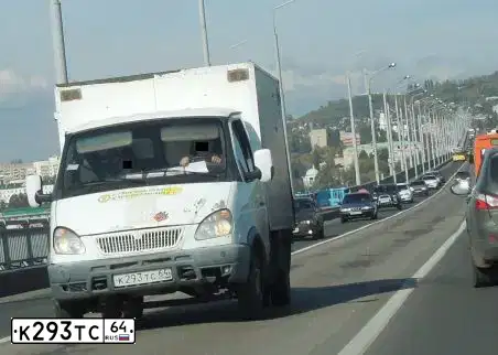 Фото автомобиля GAZ 3302 GAZEL, 2007 — госномер К293ТС64. Цвет: Белый