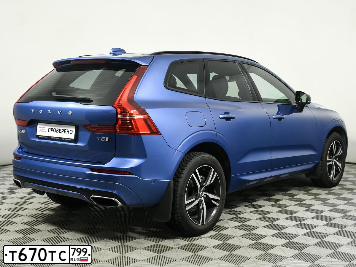 Фото автомобиля VOLVO XC60, 2020 — госномер М194АВ250. Цвет: синий