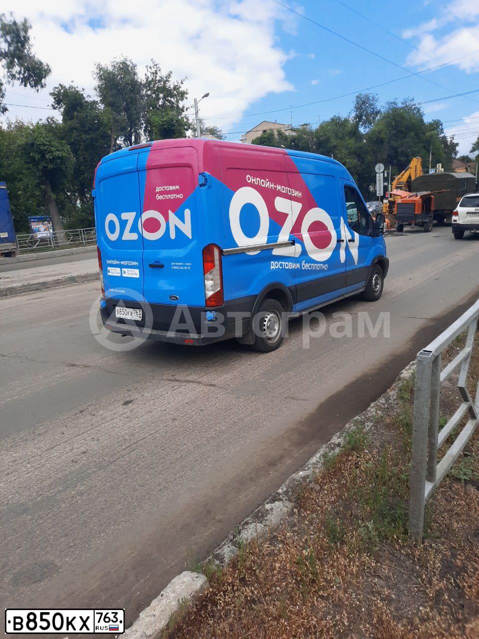 Фото автомобиля FORD TRANSIT, 2019 — госномер К968НМ797. Цвет: СВЕТЛО-ГОЛУБОЙ