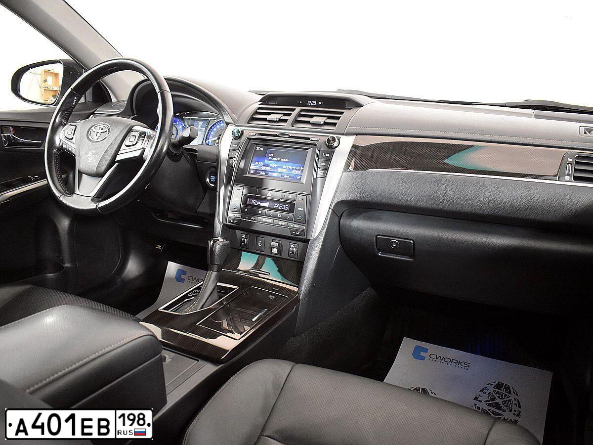 Фото автомобиля TOYOTA CAMRY, 2018 — госномер М623ВС198. Цвет: ЧЕРНЫЙ МЕТАЛЛИК