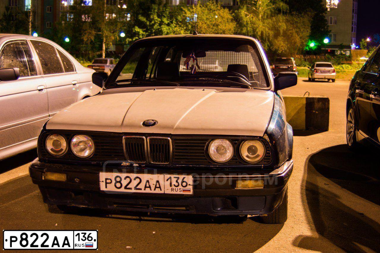 Фото автомобиля BMW SERIE 3, 1991 — госномер К338РМ31. Цвет: ЗЕЛЕНЫЙ