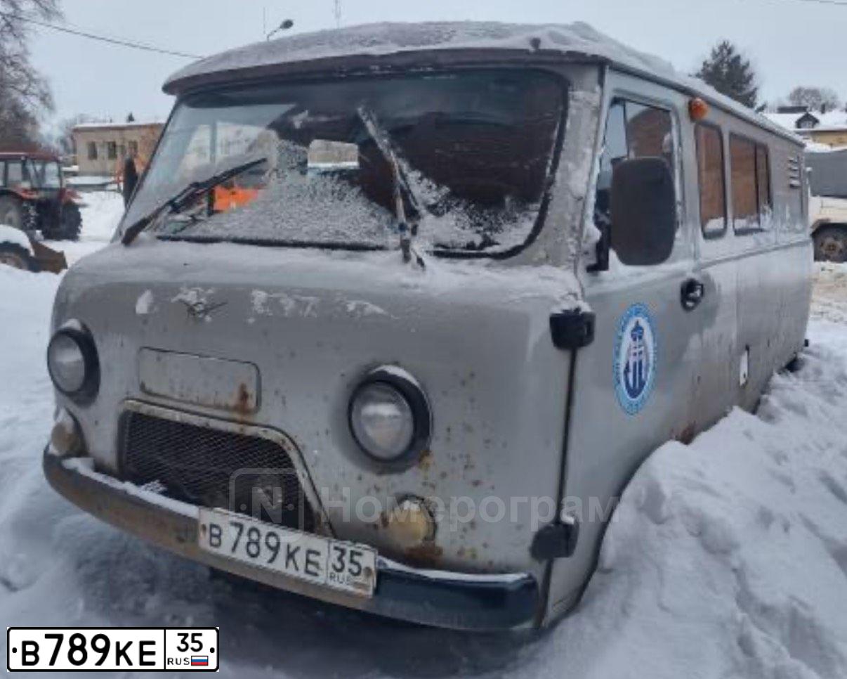 Фото автомобиля UAZ 3741, 2011 — госномер В789КЕ35. Цвет: БЕЛАЯ НОЧЬ