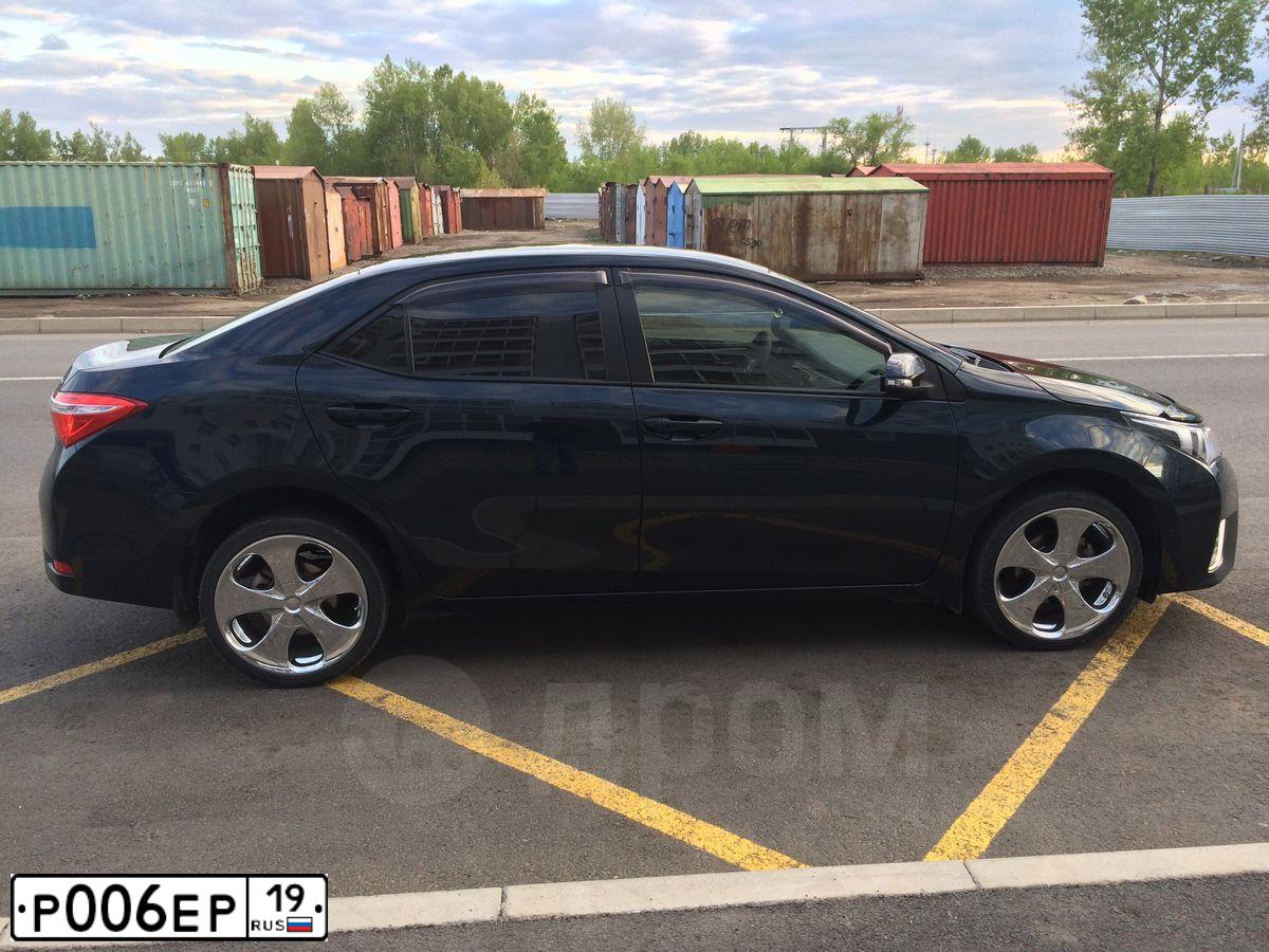 Фото автомобиля TOYOTA COROLLA, 2013 — госномер У376ОУ124. Цвет: ТЕМНО-СЕРЫЙ
